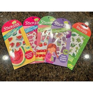 Peaceable Kingdom 2010 Scratch And Sniff Stickers Lot Of 5 New In Packaging